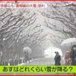 【関東】「警報級の大雪」か…“最悪”を想定した備えも