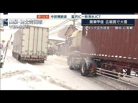 「また連休前の雪」落胆の観光地・・・関東甲信の広範囲で大雪(2022年2月10日)
