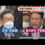 与党候補「世界5大強国に」　最大野党候補「5年ぶり政権交代」　韓国大統領選スタート(2022年2月16日)