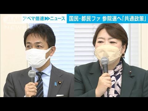 国民民主・都民ファが参院選へ共通政策取りまとめで合意(2022年2月14日)