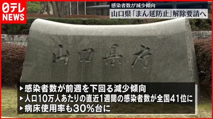 【まん延防止】山口県 解除要請の方針固める