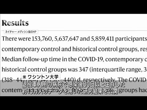 コロナ感染後　心臓などの疾患リスクを指摘　アメリカの医学雑誌(2022年2月16日)