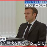 【ウクライナ情勢】フランス・ロシア首脳が電話会談　外交的解決を優先で一致