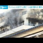 西東京市マンション火災　逃げ遅れか　救出活動続く(2022年2月22日)