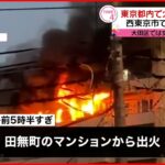 【火災】西東京市で２人 大田区で１人死亡 火事相次ぐ 東京