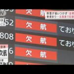 北海道でも“想定外”ドカ雪で全便欠航　車立ち往生「命の危機感じた」(2022年2月22日)