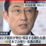 【岸田首相】“ビザ発給停止”など　対ロシア制裁措置を発表