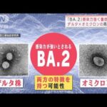 変異種「BA.2」感染力強く重症化も? デルタ×オミクロンの両特徴か(2022年2月24日)