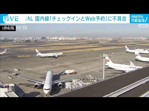 JAL国内線「チェックインとWeb予約」に不具合　職員が手作業で搭乗手続き(2022年2月16日)