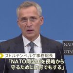 NATO事務総長「ウクライナに部隊送らない」 ロシア非難も