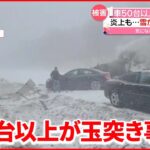 【アメリカ】大雪が視界さえぎり…高速道路で５０台以上が“玉突き事故”