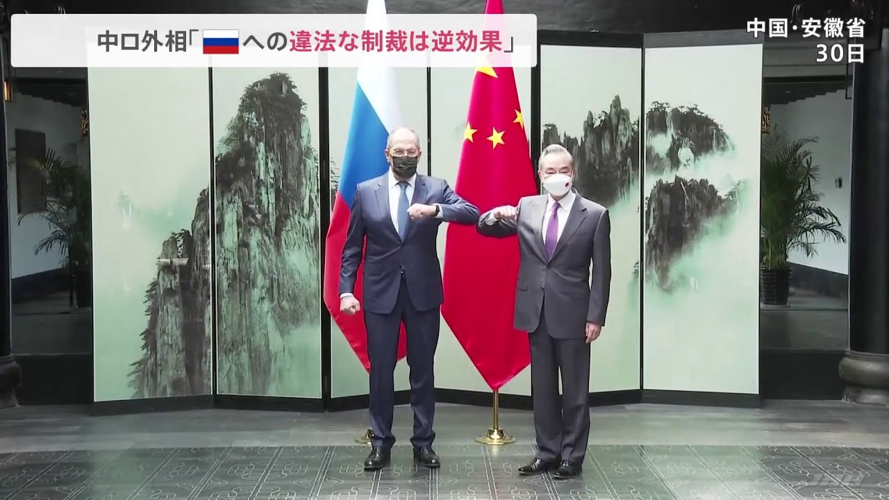 「ロシアへの違法な制裁は逆効果」中ロ外相会談