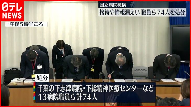 【国立病院機構】１３病院の職員ら７４人処分 取引先と癒着