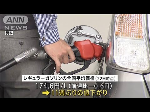 ガソリン価格　11週ぶりの値下がり　政府“上限の25円まで補助”効果があったか(2022年3月24日)