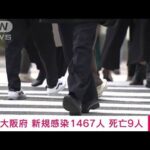 大阪の新規感染1467人　死亡9人(2022年3月14日)