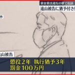 【判決】遠山元議員 “貸金業法違反” 懲役2年・執行猶予3年など