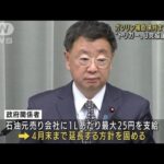 “最大25円”の「ガソリン補助」 来月末まで延長へ(2022年3月25日)