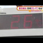 「夏日」各地で続出　宮崎で28.4℃　仙台で雪崩も・・・(2022年3月15日)