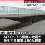 【地震】宮崎沖の日向灘 30年以内にM7クラス “80％”程度