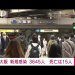 【速報】大阪の新規感染3645人　死亡15人(2022年3月26日)