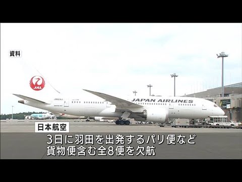 日本航空も欧州便を欠航　4日以降未定、ルート変更も検討(2022年3月3日)