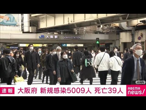 【速報】大阪の新規感染5009人　14日連続で前週下回る(2022年3月17日)