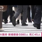 【速報】大阪の新規感染5980人　12日連続で前週下回る(2022年3月15日)