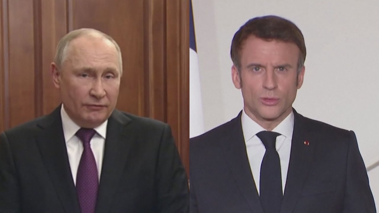 仏大統領、ロ大統領と電話会談 即時停戦求める