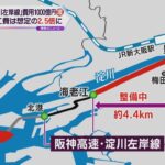 阪神高速道路「淀川左岸線」の建設費１０００億円追加に　総工費は想定の２．５倍２９００億円に