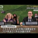 世界初“プラごみ国際協定”作成へ　日本案も反映(2022年3月3日)