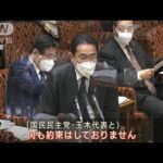 岸田総理「国民民主と何も約束はしてない」トリガー条項めぐり(2022年3月7日)