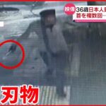 【タイ】日本人男性を”切り付け” 防犯カメラに刃物持つ男