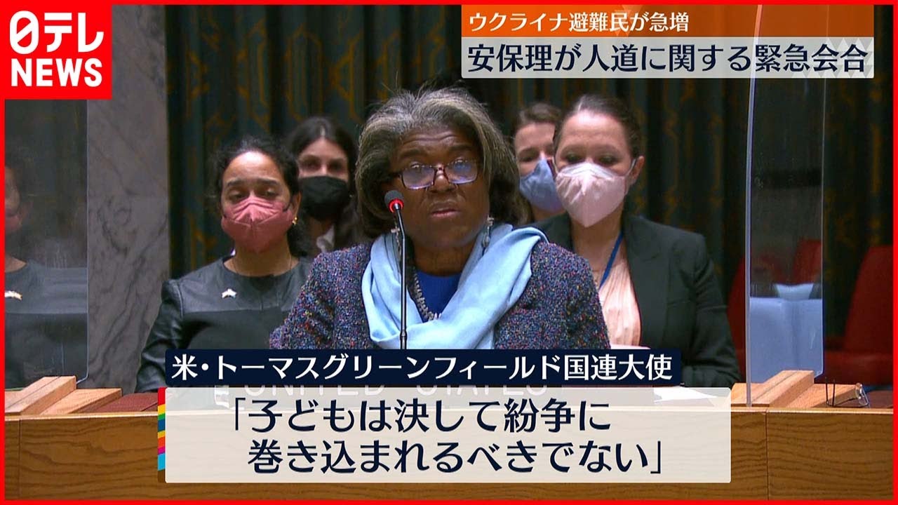 【安全保障理事会】ウクライナ避難民急増受け緊急会合