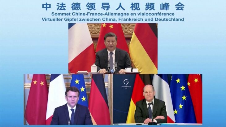 中仏独首脳会談 習近平主席 ロシアへの制裁に改めて反対の姿勢示す