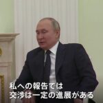 プーチン大統領 ウクライナとの交渉「一定の進展がある」