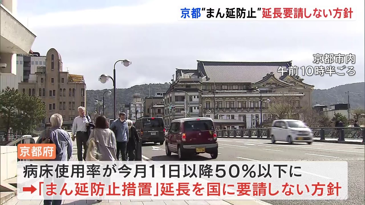 京都“まん延防止”延長要請しない方針