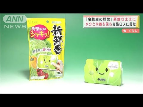 “冷蔵庫野菜”長持ちに・・・水分と栄養保つ鮮度保持剤(2022年3月16日)