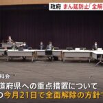 まん延防止等重点措置を全面解除へ 政府が専門家に方針示す