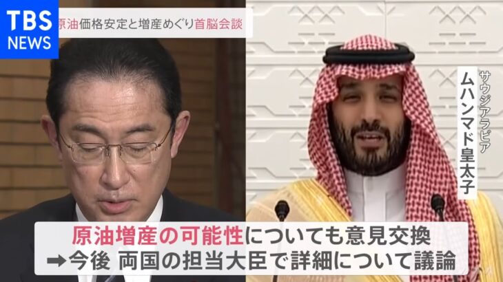 岸田首相 サウジ皇太子と電話会談 原油増産などで「突っ込んだ論」両国担当相で増産の可能性協議へ