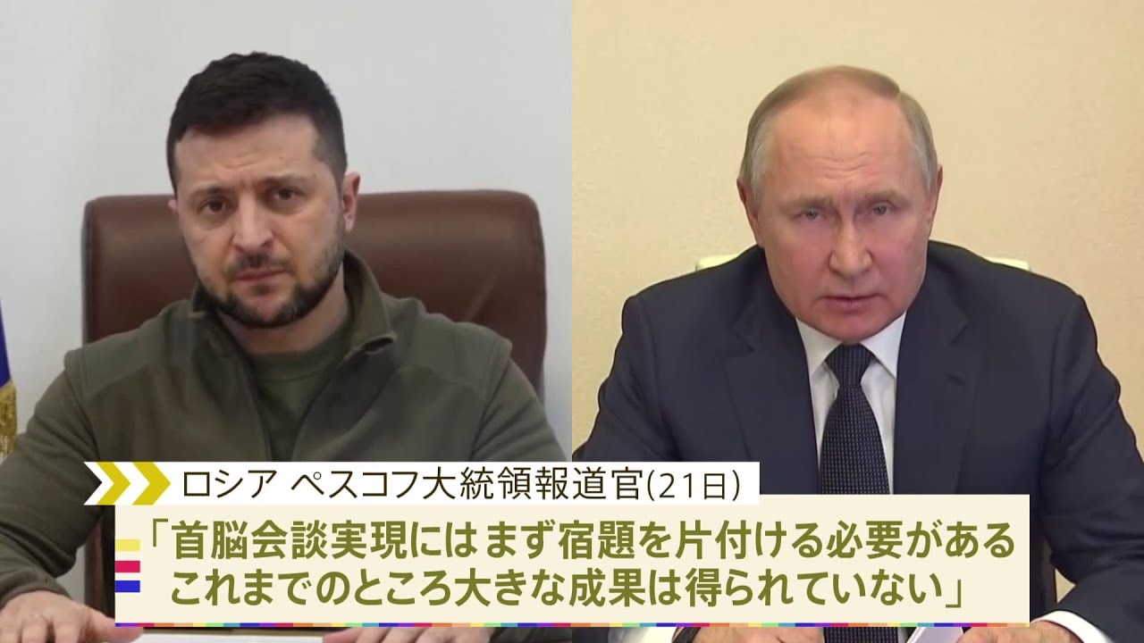 停戦交渉「首脳会談には不十分」ロシア大統領報道官