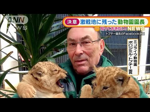 “激戦地”動物園園長　動物たち守るためとどまる・・・「ミサイル攻撃4回」も悲壮な決意(2022年3月24日)