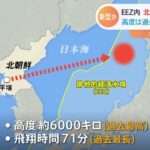 北朝鮮 新型ＩＣＢＭ級 北海道沖に落下か
