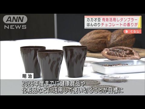 カカオ豆を有効活用しタンブラーに・・・チョコの香り!?(2022年3月28日)