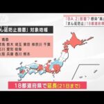 「BA.2」影響？感染“高止まり”　「まん延防止」18都道府県で延長へ(2022年3月3日)