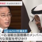 岸田首相、UAEと電話会談 原油市場安定化へ連携確認