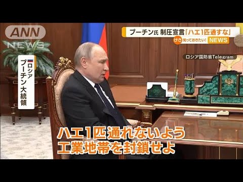 プーチン大統領「ハエ1匹通すな」・・・ロシア軍“攻撃中止”製鉄所を襲撃か(2022年4月22日)