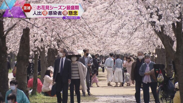 コロナ禍３度目の春　大阪や京都など花見でにぎわう　リバウンド心配の声も