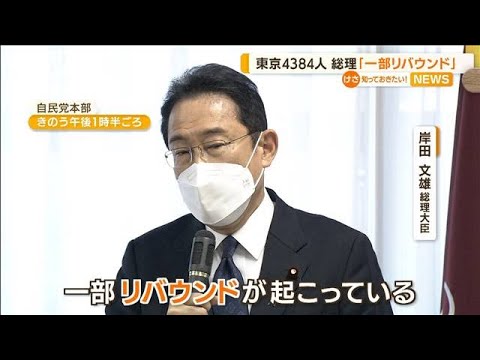 岸田総理「一部リバウンド」・・・若い世代の感染目立つ(2022年4月5日)