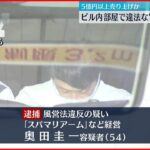 【逮捕】「メンズエステ」摘発 ビル内部屋で違法な“性的サービス”