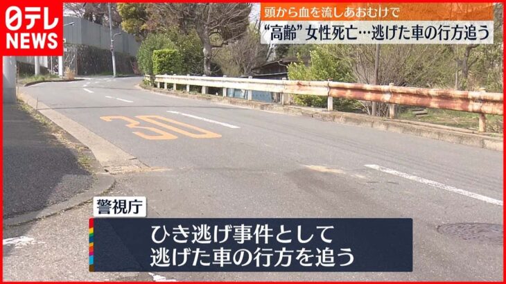 【ひき逃げか】路上で流血…高齢とみられる女性が死亡 東京･北区